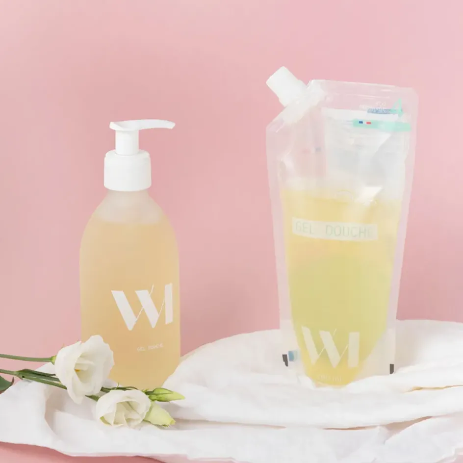 Fabrique de Styles Savon Liquide>Eco-recharge gel douche 580ml Blanc