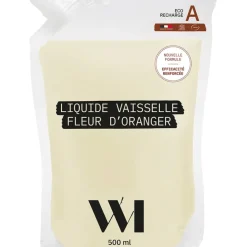 Fabrique de Styles Produits Ménagers>Eco-recharge iquide vaisselle fleur d'oranger 500ml Blanc