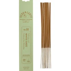 Fabrique de Styles Encens>Encens sauge blanche - Herb & Earth Vert