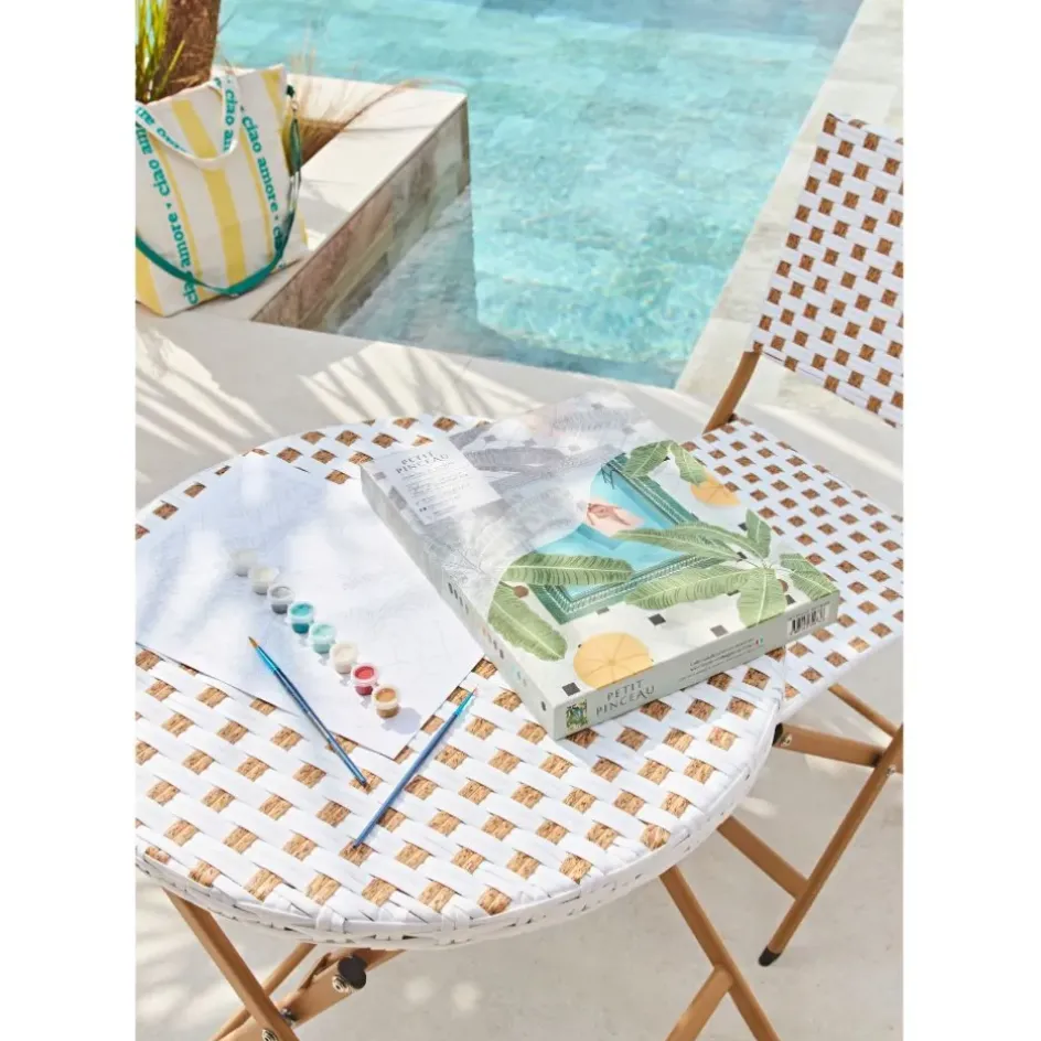 Fabrique de Styles Tables De Jardin|Jardin>Ensemble table et chaises de jardin en résine le - Bellano Naturel