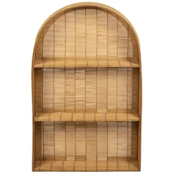 Fabrique de Styles Étagères Murales>Etagere murale 3 niveaux en bambou h80cm - Plaka Naturel