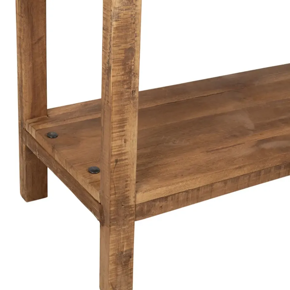 Fabrique de Styles Bibliothèques Et Étagères>Etagère 3 niveaux en bois recyclé 90x35xh100cm - Campagne Naturel