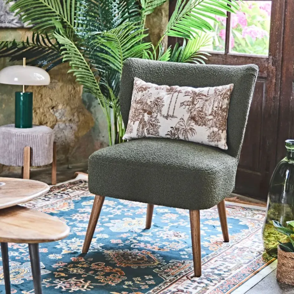 Fabrique de Styles Fauteuils>Fauteuil bouclette - Eleonor Vert