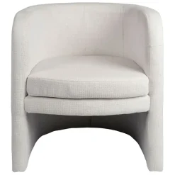 Fabrique de Styles Fauteuils>Fauteuil club en tissu écru - Tessia Ecru