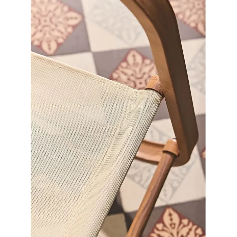 Fabrique de Styles Chaises, Fauteuils|Jardin>Fauteuil de jardin à bascule beige - Miami Beige, Marron