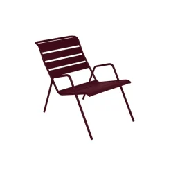 Fabrique de Styles Chaises, Fauteuils|Jardin>Fauteuil en acier noir - Monceau Cerise