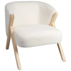 Fabrique de Styles Fauteuils>Fauteuil en tissu - Elément Blanc