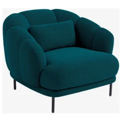 Fabrique de Styles Fauteuils>Fauteuil en tissu 3d - Paraty Bleu Canard