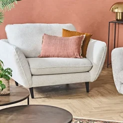 Fabrique de Styles Fauteuils>Fauteuil en tissu Raven - Axel Ivoire