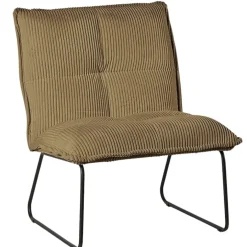 Fabrique de Styles Fauteuils>Fauteuil en tissu velours côtelé - Calvin Kaki