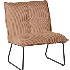 Fabrique de Styles Fauteuils>Fauteuil en tissu velours côtelé - Calvin Camel
