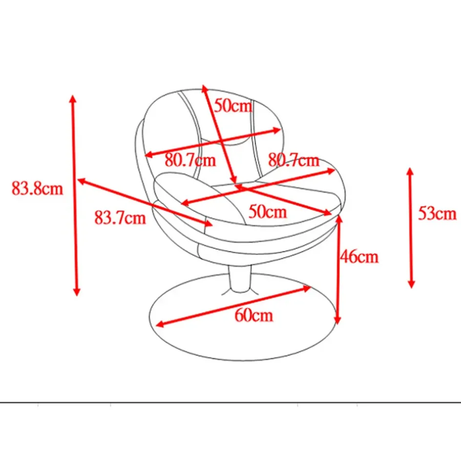 Fabrique de Styles Fauteuils>Fauteuil pivotant en velours - Topi Taupe