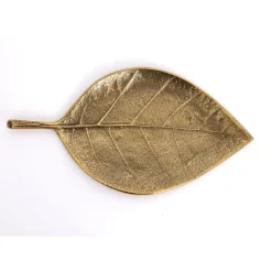 Fabrique de Styles Petits Objets Déco>Feuille e à poser 31x16cm Doré