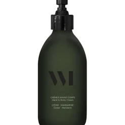 Fabrique de Styles Soins Des Mains Et Des Pieds>Flacon en verre Crème mains & corps cèdre - mandarine 290ml