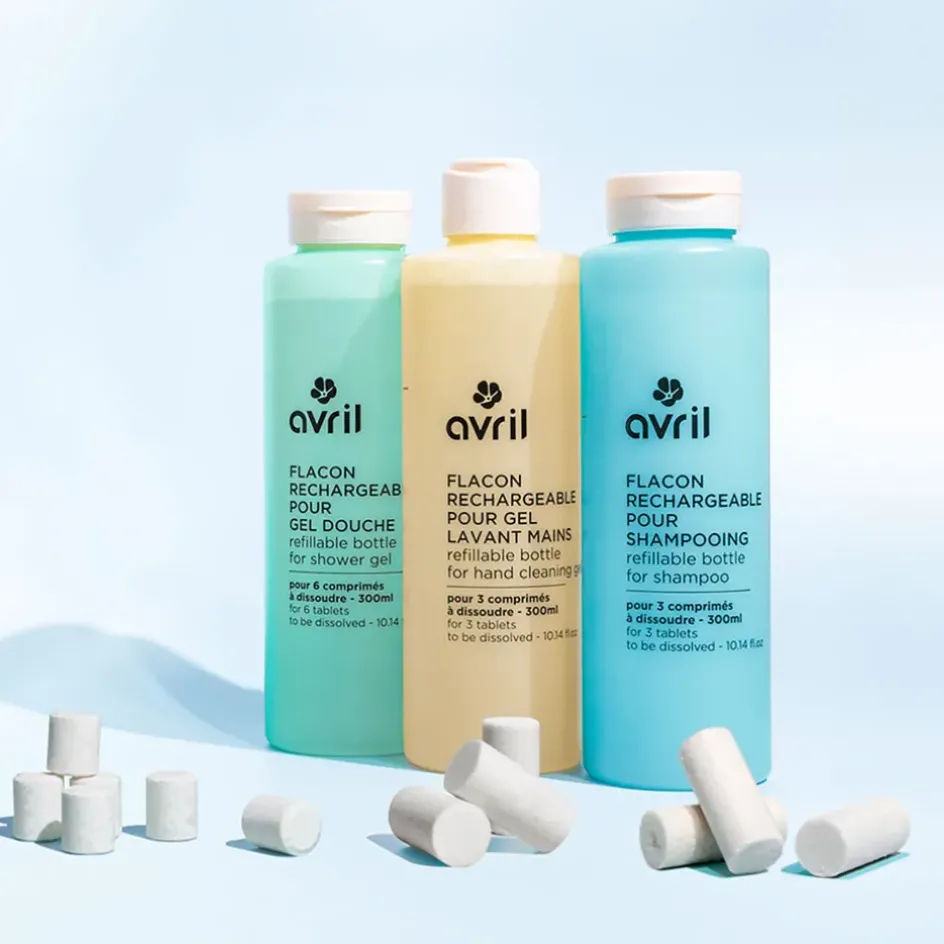 Fabrique de Styles Savon Liquide>Flacon rechargeable pour gel lavant mains 350ml Jaune