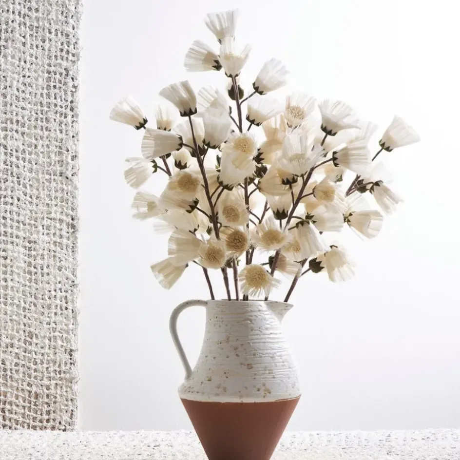 Fabrique de Styles Fleurs Et Plantes Artificielles>Fleur artificielle h95cm - Cammae Blanc cassé
