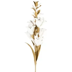 Fabrique de Styles Fleurs Et Plantes Artificielles>Fleur artificielle kaki et blanc h108cm - Fleur Kaki, Blanc