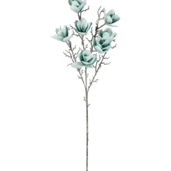 Fabrique de Styles Fleurs Et Plantes Artificielles>Fleur artificielle Magnolia h107cm Turquoise