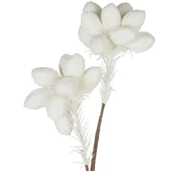 Fabrique de Styles Fleurs Et Plantes Artificielles>Fleur tupia h90cm eva+fil de fer Blanc cassé