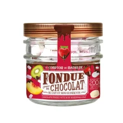 Fabrique de Styles Chocolats Et Confiseries>Fondue de chocolat au lait et mini guimauves - Noel Multicolore
