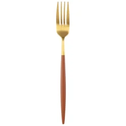 Fabrique de Styles Couverts>Fourchette en inox - Barisa Terracotta, Doré