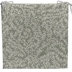 Fabrique de Styles Textiles Outdoor|Jardin>Galette de chaise extérieure en coton 40x40cm - Cueillette Vert