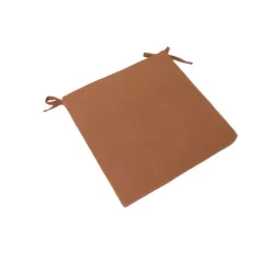 Fabrique de Styles Textiles Outdoor|Jardin>Galette de chaise extérieure en coton terracotta 40x40cm - Colors Terre