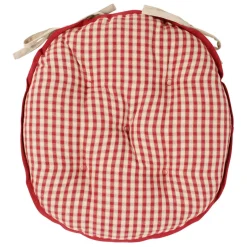 Fabrique de Styles Galettes De Chaise>Galette de chaise ronde mami en coton Rouge