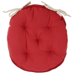 Fabrique de Styles Galettes De Chaise>Galette de chaise ronde mami en coton Rouge
