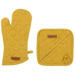 Fabrique de Styles Torchons, Tabliers Et Maniques>Gant et manique en coton - Cellier Moutarde