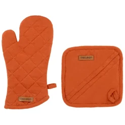 Fabrique de Styles Torchons, Tabliers Et Maniques>Gant et manique en coton - Cellier Brique