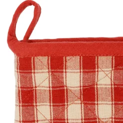 Fabrique de Styles Torchons, Tabliers Et Maniques>Gant manique en coton 26x20cm - Campagne Rouge