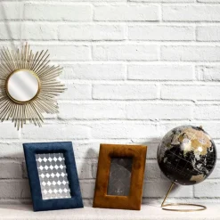 Fabrique de Styles Petits Objets Déco>Globe terrestre noir et doré Multicolore