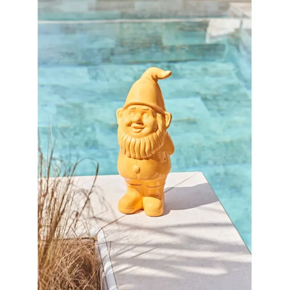 Fabrique de Styles Déco, Accessoires Et Rangements|Jardin>Gnome en céramique - Fleurs Jaune