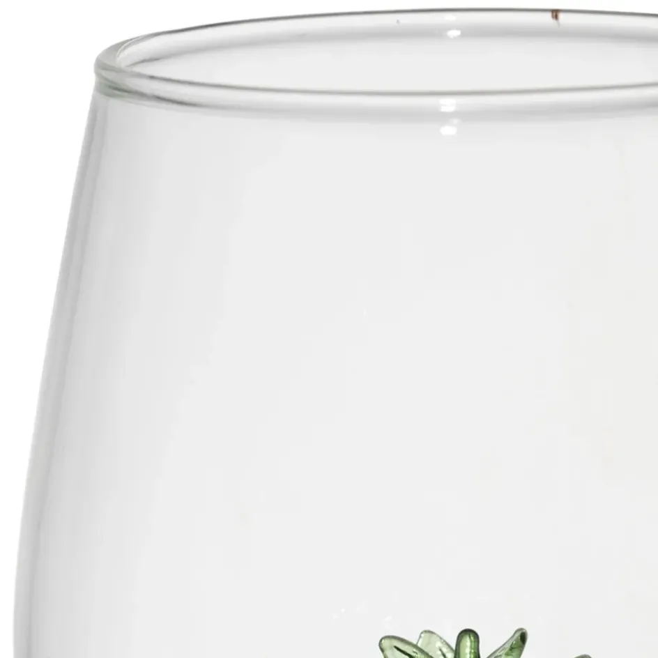 Fabrique de Styles Verres À Eau Et Gobelets>Gobelet ananas en verre 38cl - Colorea Ambre