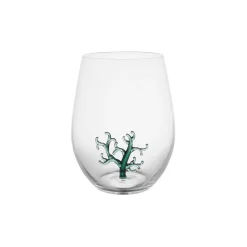 Fabrique de Styles Verres À Eau Et Gobelets>Gobelet corail en verre 50cl - Océan Emeraude
