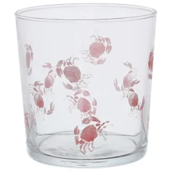 Fabrique de Styles Verres À Eau Et Gobelets>Gobelet crabes en verre 36cl - Bodega Rouge