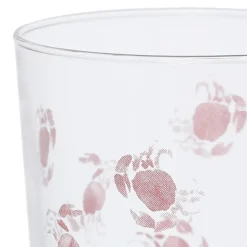 Fabrique de Styles Verres À Eau Et Gobelets>Gobelet crabes en verre 36cl - Bodega Rouge