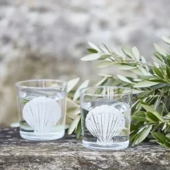 Fabrique de Styles Verres À Eau Et Gobelets>Gobelet en verre bord de mer - bodega Blanc