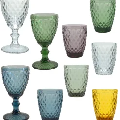 Fabrique de Styles Verres À Eau Et Gobelets>Gobelet en verre 22cl - Diamond Vert