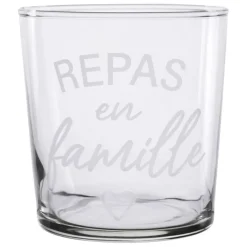 Fabrique de Styles Verres À Eau Et Gobelets>Gobelet famille en verre 36cl - Bodega Blanc