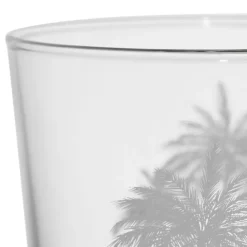 Fabrique de Styles Verres À Eau Et Gobelets>Gobelet palmier en verre 36cl - Bodega Blanc