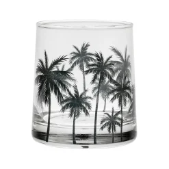Fabrique de Styles Verres À Eau Et Gobelets>Gobelet palmier 25cl en verre - palmea Noir