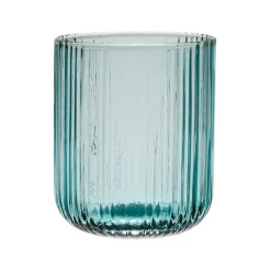 Fabrique de Styles Verres À Eau Et Gobelets>Gobelet strié 35cl en verre - folky Menthe