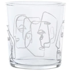 Fabrique de Styles Verres À Eau Et Gobelets>Gobelet visage bodega 35.5cl en verre Blanc