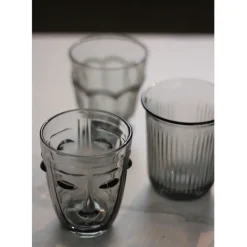 Fabrique de Styles Verres À Eau Et Gobelets>Gobelet visage d8x10cm Gris