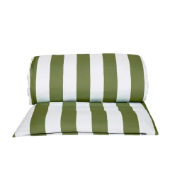 Fabrique de Styles Bains De Soleil, Chiliennes|Jardin>Housse bain de soleil rayée 70x190cm - Riviera Kaki