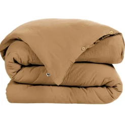 Fabrique de Styles Housses De Couette>Housse de couette en gaze de coton 260x240cm - Gaia Camel