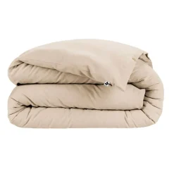 Fabrique de Styles Housses De Couette>Housse de couette en flanelle sable 240x220cm - Candice Beige