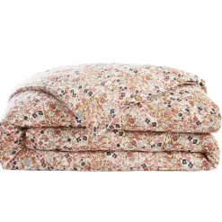 Fabrique de Styles Housses De Couette>Housse de couette en gaze de coton imprimée pampa 240x220cm - Capucine Naturel